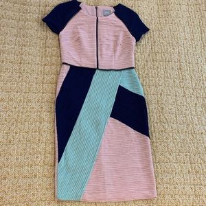 Maeve Anthropologie Color Block Sheath Dress